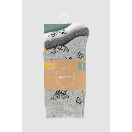 Pack x3 media infantiles con diseño Variante 10