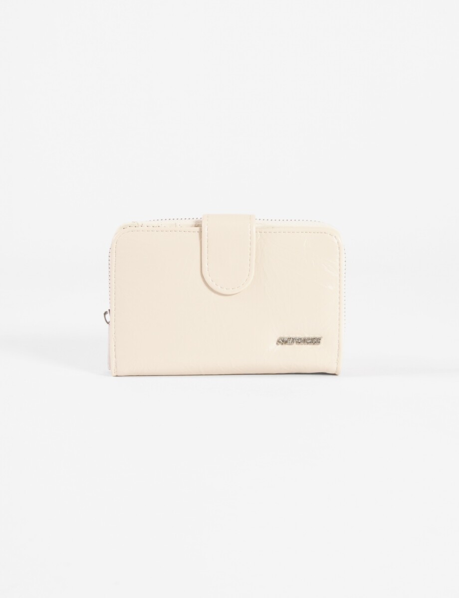 Billetera flap texture - crudo 