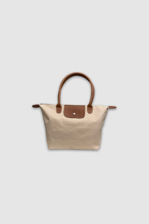 Bolso plegable Beige