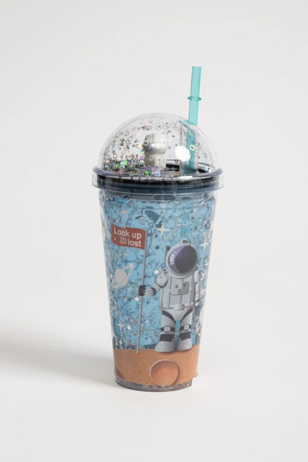 Vaso con luces 450 ml Astronauta