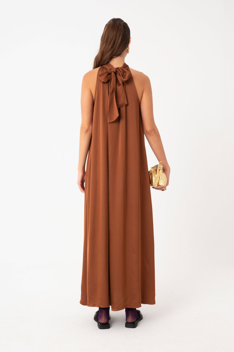VESTIDO HALTER Ladrillo