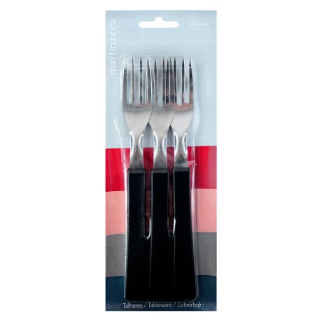 Tenedor x3 negro linea Una Martinazzo Tenedor x3 negro linea Una Martinazzo