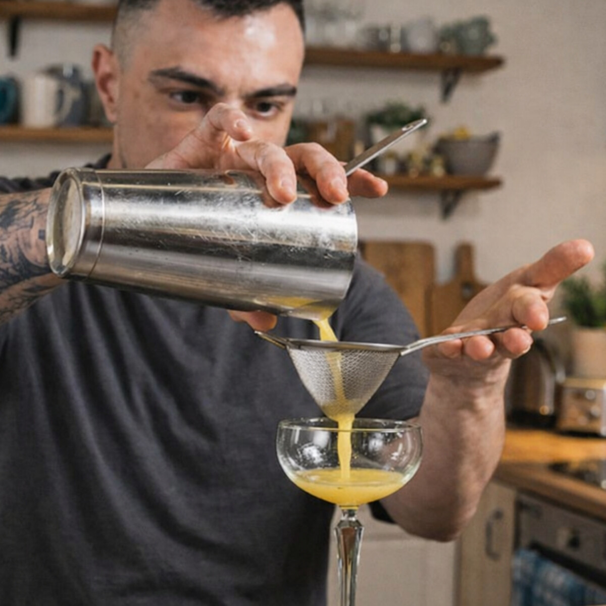 Vazo Mezclador Coctelero 830 ml Acero Inoxidable 