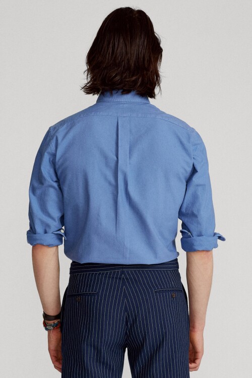 Camisa Oxford Polo Ralph Lauren Blue