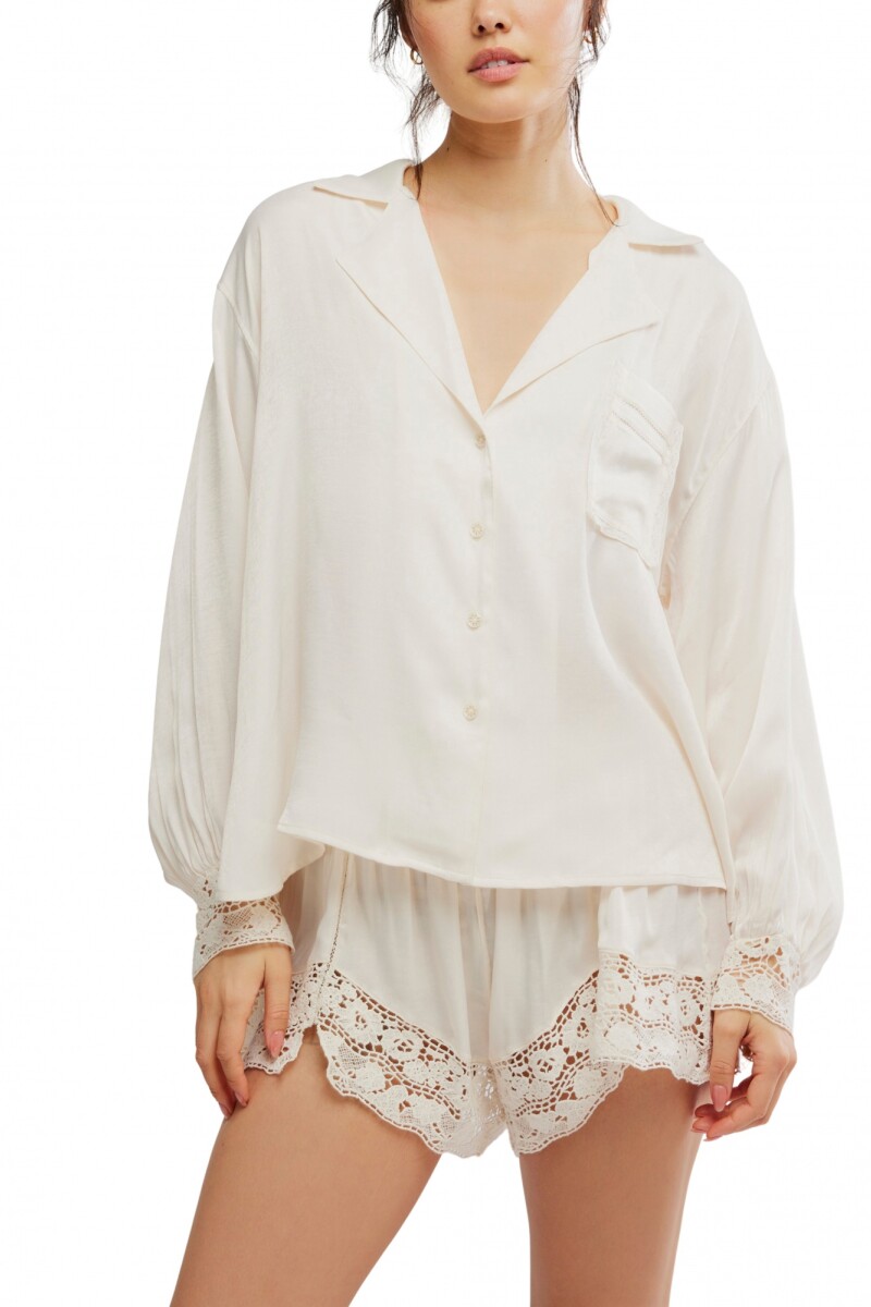 MIDNIGHT MUSE SLEEP SHIRT Marfil