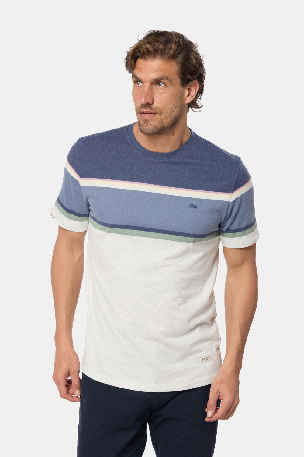 REMERA RAYADA Gris