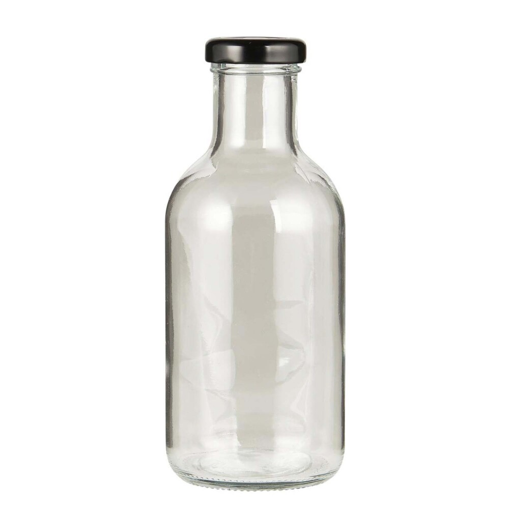 BOTELLA C/TAPA VIDRIO TRANSPARENTE TRANSPARENTE
