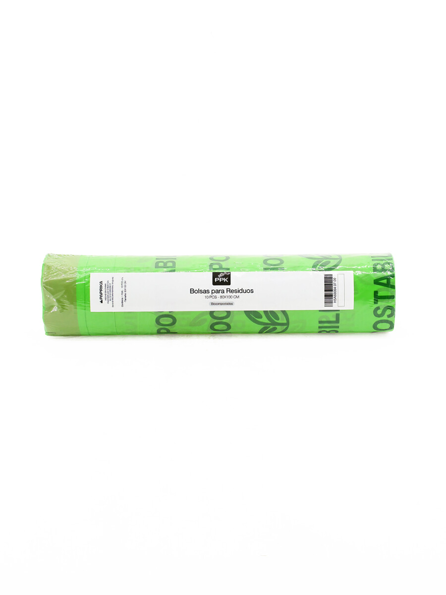BOLSA RESIDUOS ROLLO 10 PCS - VERDE (V) 