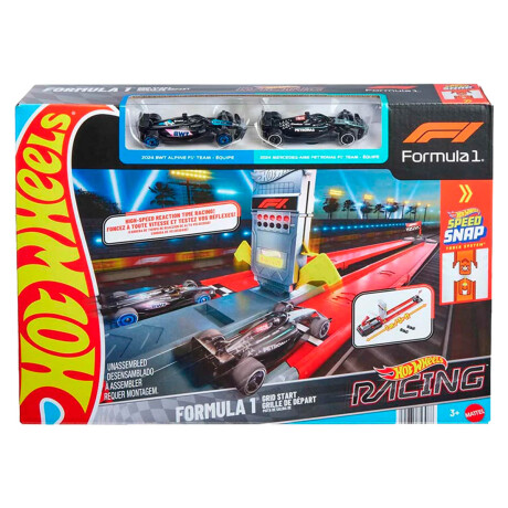 Pista de Autos Hot Wheels Fórmula 1 con 2 Vehículos Pista de Autos Hot Wheels Fórmula 1 con 2 Vehículos