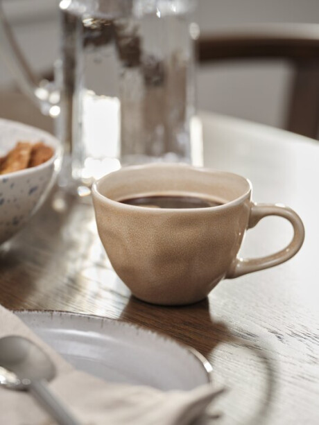 Taza de café DETMER Ø9XH7cm 22cl beige Taza de café DETMER Ø9XH7cm 22cl beige