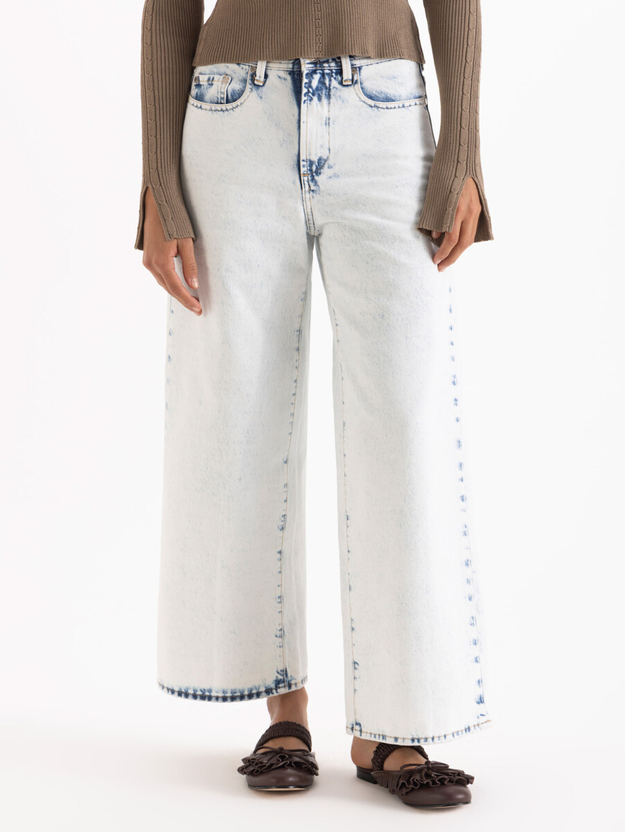 JEANS WIDE X OFF WHITE 