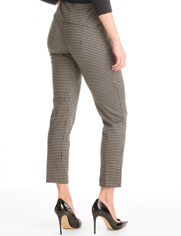 Pantalon Pull On NEGRO/BEIGE