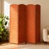 Biombo Divisor Separador Ambientes 4 Paneles Rattan 180m Rattan Imback Color Marron Cedro Biombo Divisor Separador Ambientes 4 Paneles Rattan 180m Rattan Imback Color Marron Cedro