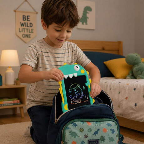 Tablet de 23cm con pantalla LCD para dibujar Dinosaurio Verde