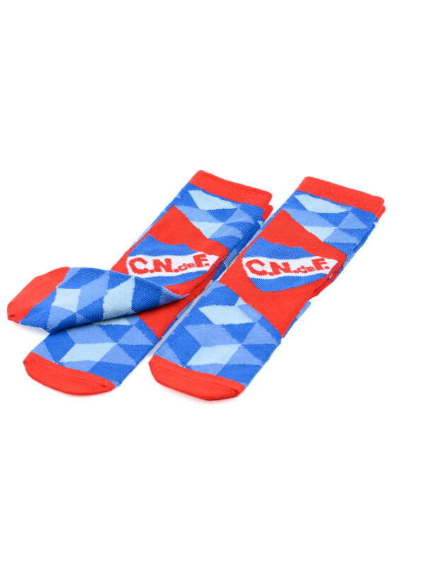 MEDIA NIÑO PACK X 2 NACIONAL Licencias Rojo, Azul Royal, Blanco
