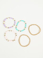 Pulsera Set X5 Piezas Estampado 1