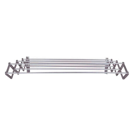 Tendedero Plegable de Ropa para Pared de 80cm Aluminio Mor Plateado