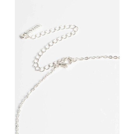 Collar ''love'' Con Cubic Plateado