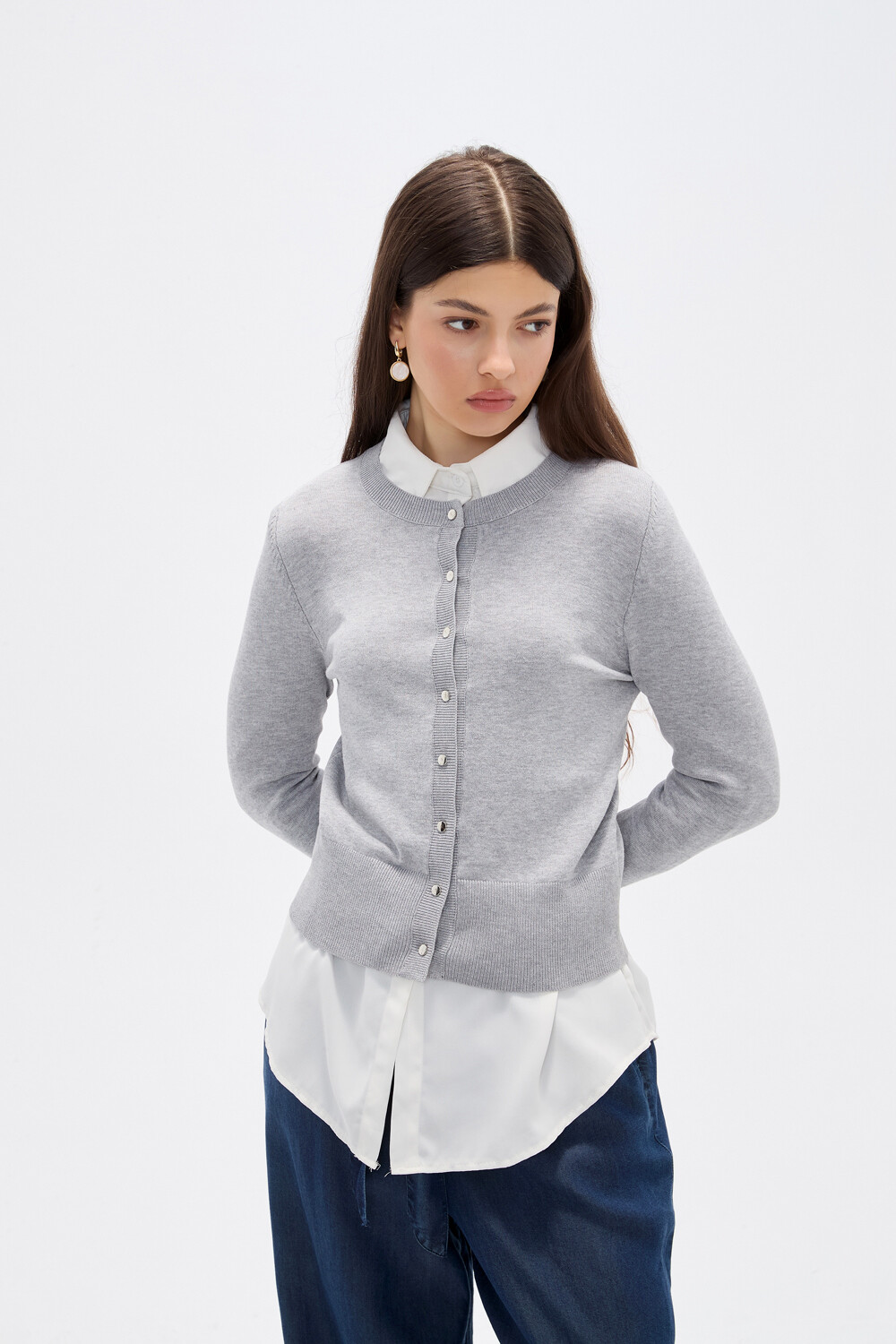 Saco Sylven Gris Melange Medio