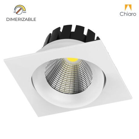 Embutido led 10w cuadrado móvil DIMERIZABLE 2700K BLANCO