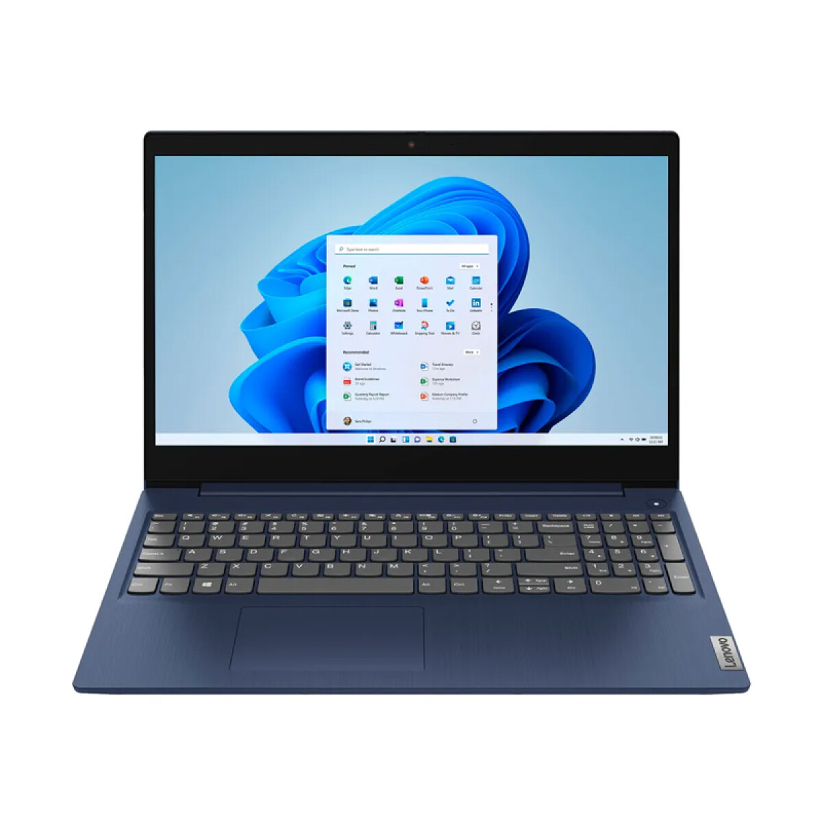 Notebook Lenovo 15AMN7R Ref. AMD Ryzen 3 7320u. RAM 8GB. Disco Sólido 256BB. Pantalla 15.6" Full HD. Win11 