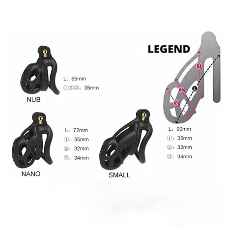 Dispositivo de Castidad de Resina Premium Dispositivo de Castidad de Resina Premium