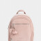 Mochilas Urbanas Mochila De Cuerina Con Charm - Rosa Viejo