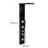 Columna De Ducha Aluminio Negro 3 Jets Sensi D Acqua Columna De Ducha Aluminio Negro 3 Jets Sensi D Acqua
