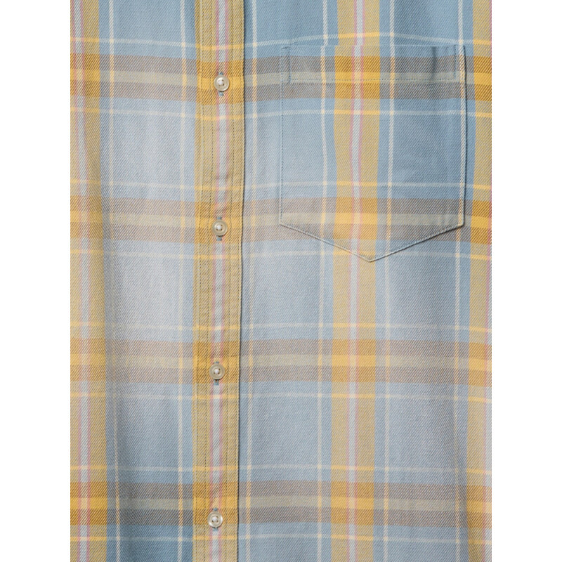 ULTRASOFT SUNWASHED TWILL BIG SHIRT BLUE SUEDE