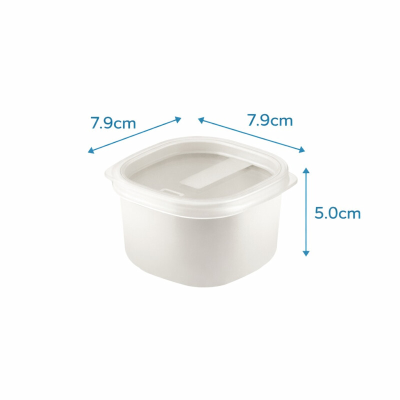 Tupper hermético en Plástico Resistente con Tapa Tramontina 150ml Arena