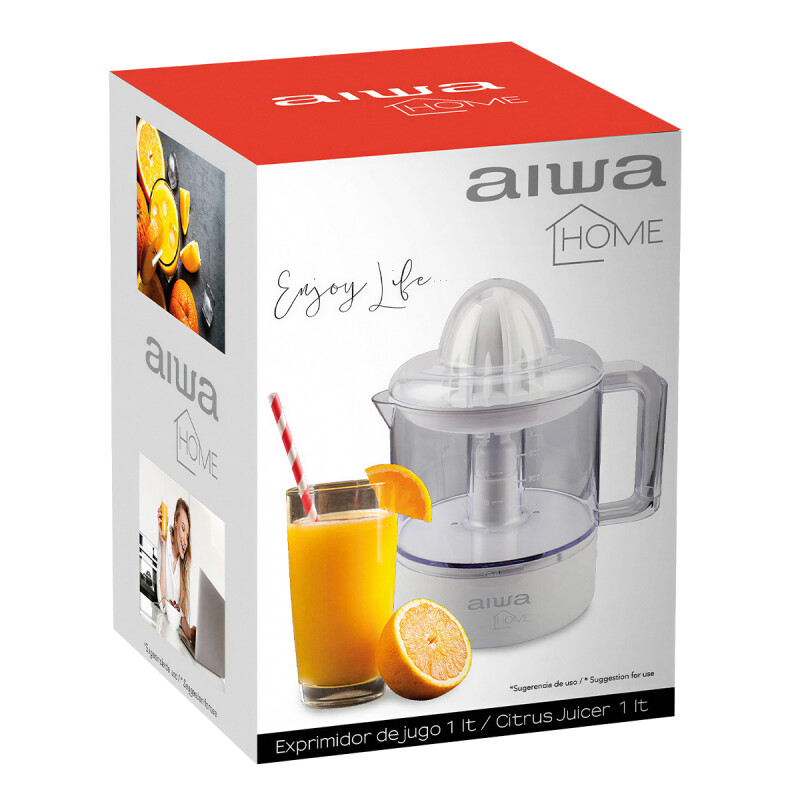 Exprimidor Eléctrico de Frutas 1L AIWA con Jarra | AW-ED3001 Exprimidor Eléctrico de Frutas 1L AIWA con Jarra | AW-ED3001