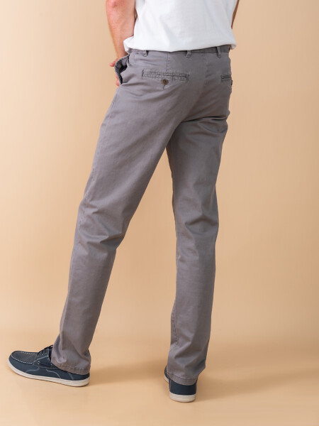 Pantalón chino Gris