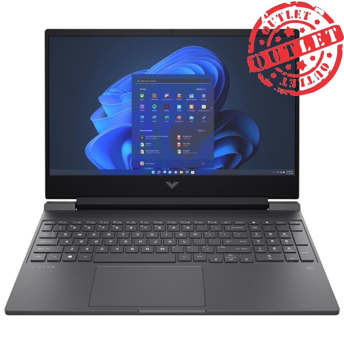 Notebook Gamer HP Ryzen 5 4.6GHZ, 8GB, 512GB Ssd, 15.6'' Fhd, Rtx 2050 4GB (con Detalles) 