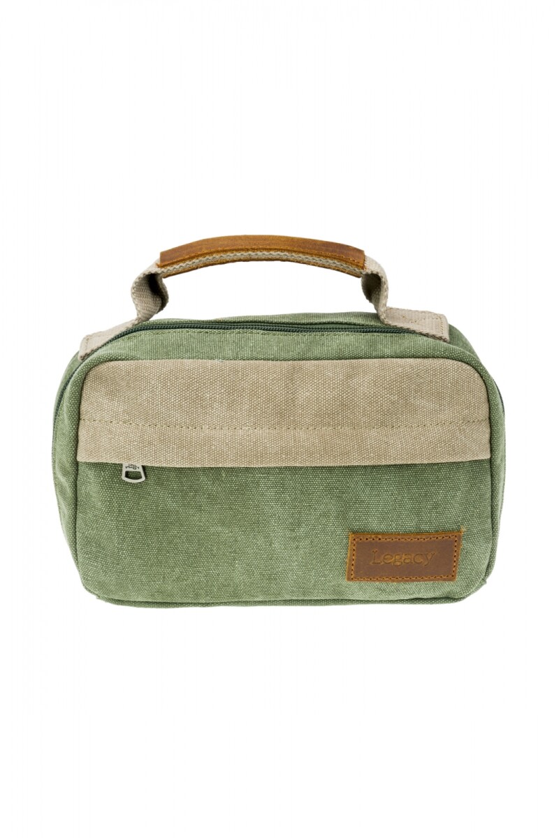 ESTUCHE NECESSAIRE EN CANVAS - Verde 