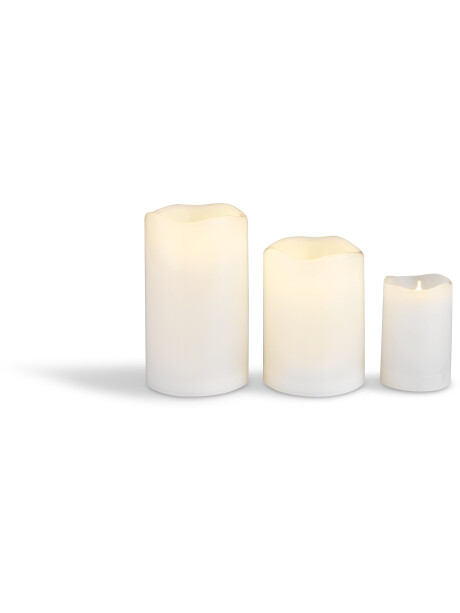 Vela pilar LED SOREN Ø8xA13cm blanco Vela pilar LED SOREN Ø8xA13cm blanco