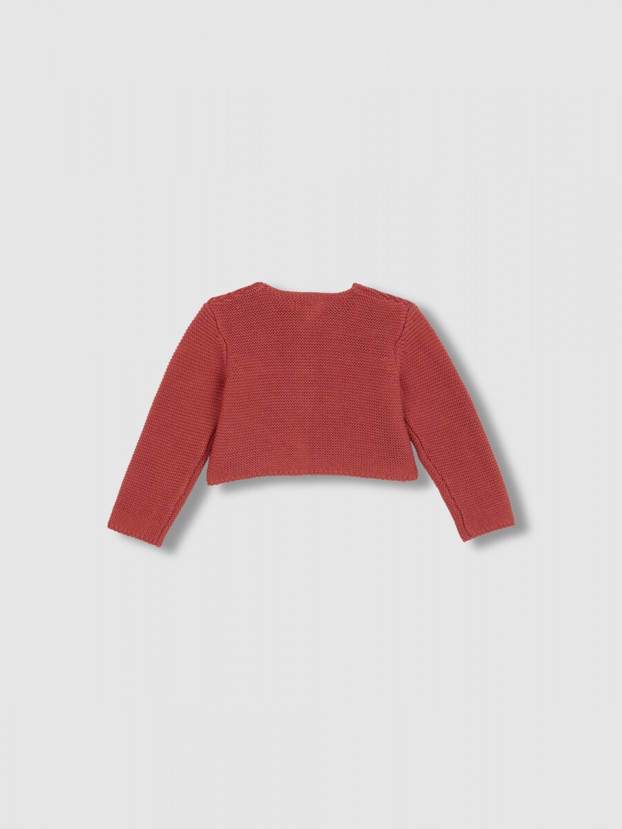 Chaqueta De Punto Manga Larga Piedra