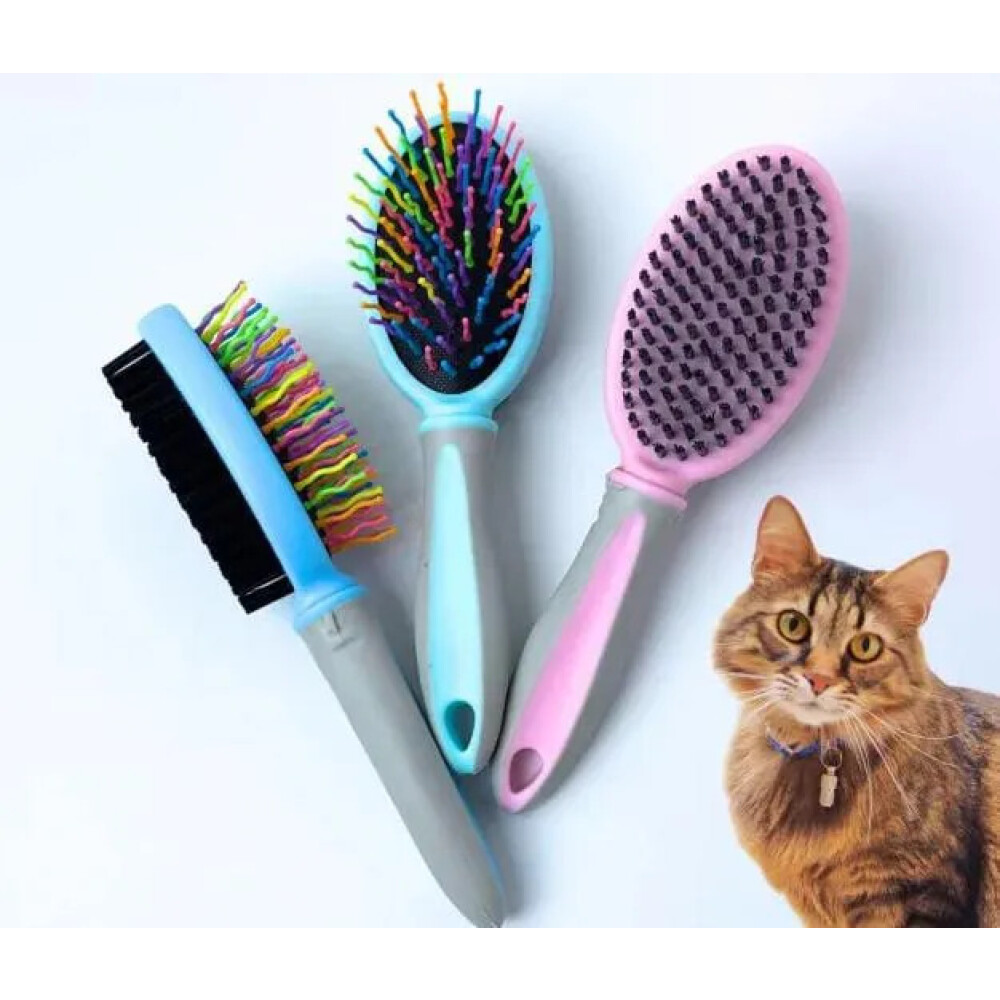 Cepillo Perros Y Gatos, Quita Pelos Y Desenredante VERDE