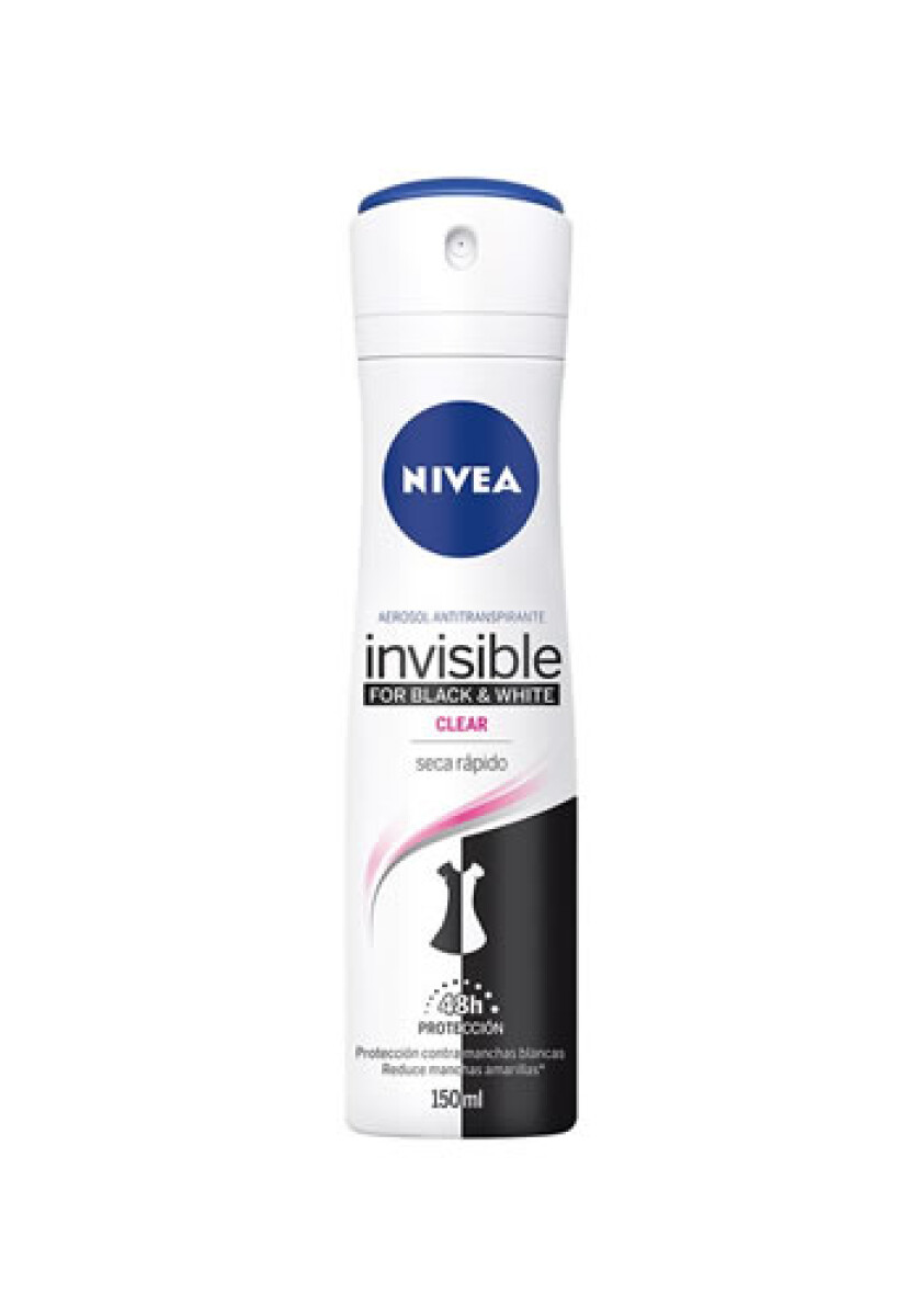 Nivea Desodorante Invisible Clear – Protección Limpia y sin Manchas