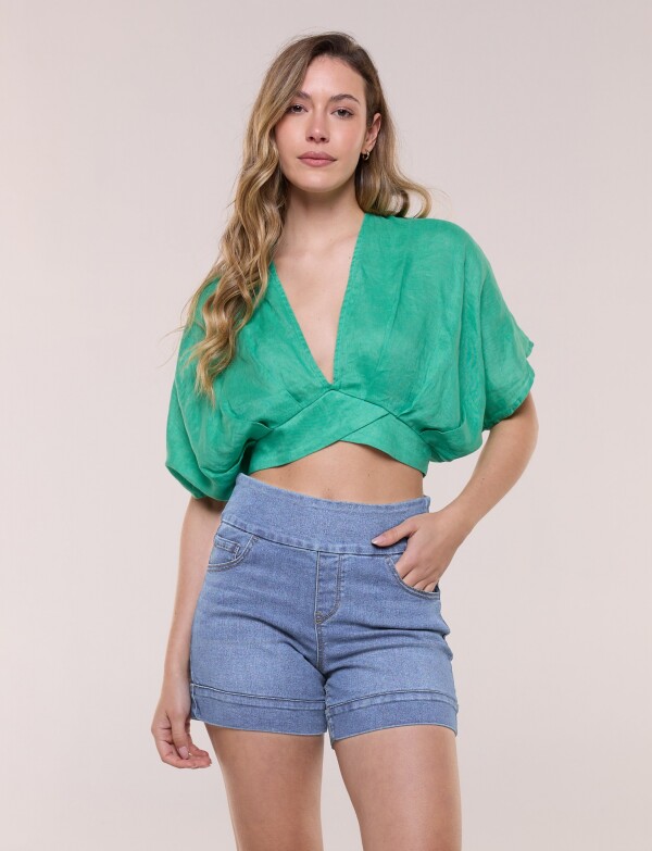 Short Jean Pull On Elastizado JEAN CLARO