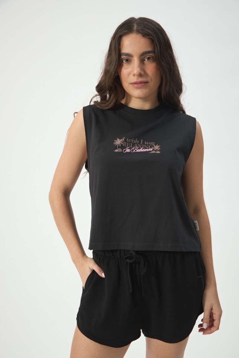 MUSCULOSA BAHAMAS - NEGRO 