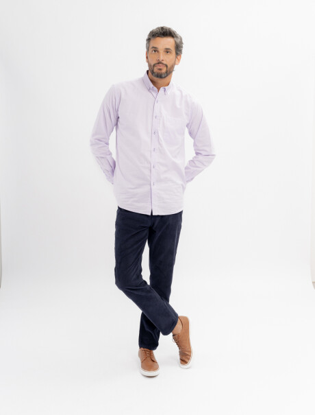 Pantalon pana azul