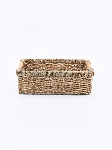 CESTO ORGANIZADOR TEJIDO BEIGE
