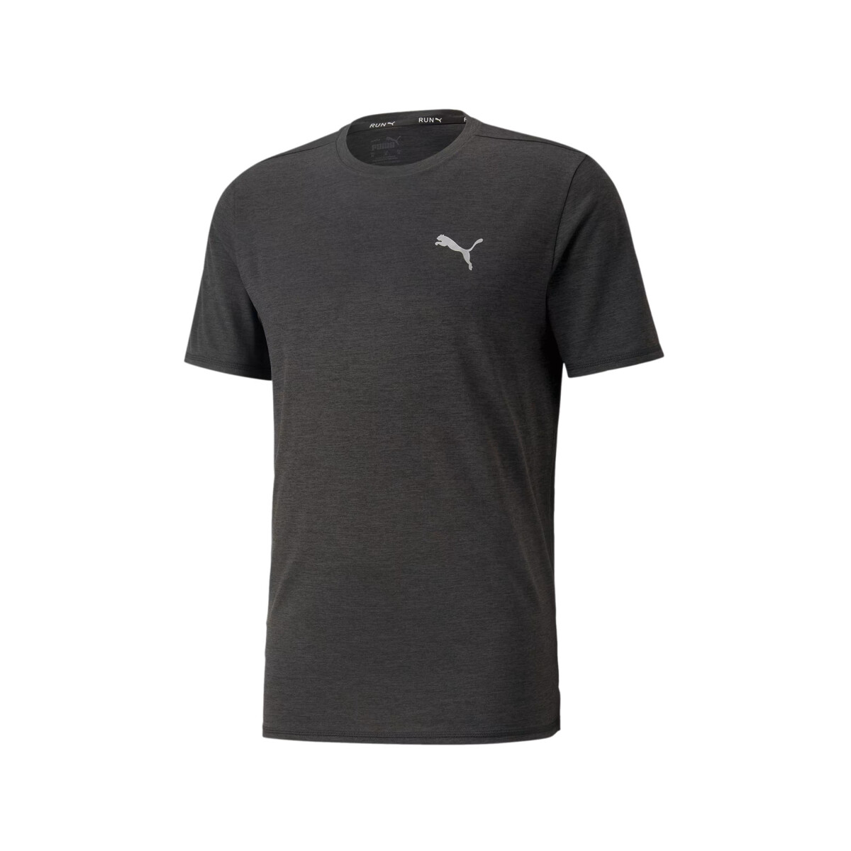 REMERA RUN FAVORITE HEATHER SS TEE M - Black 