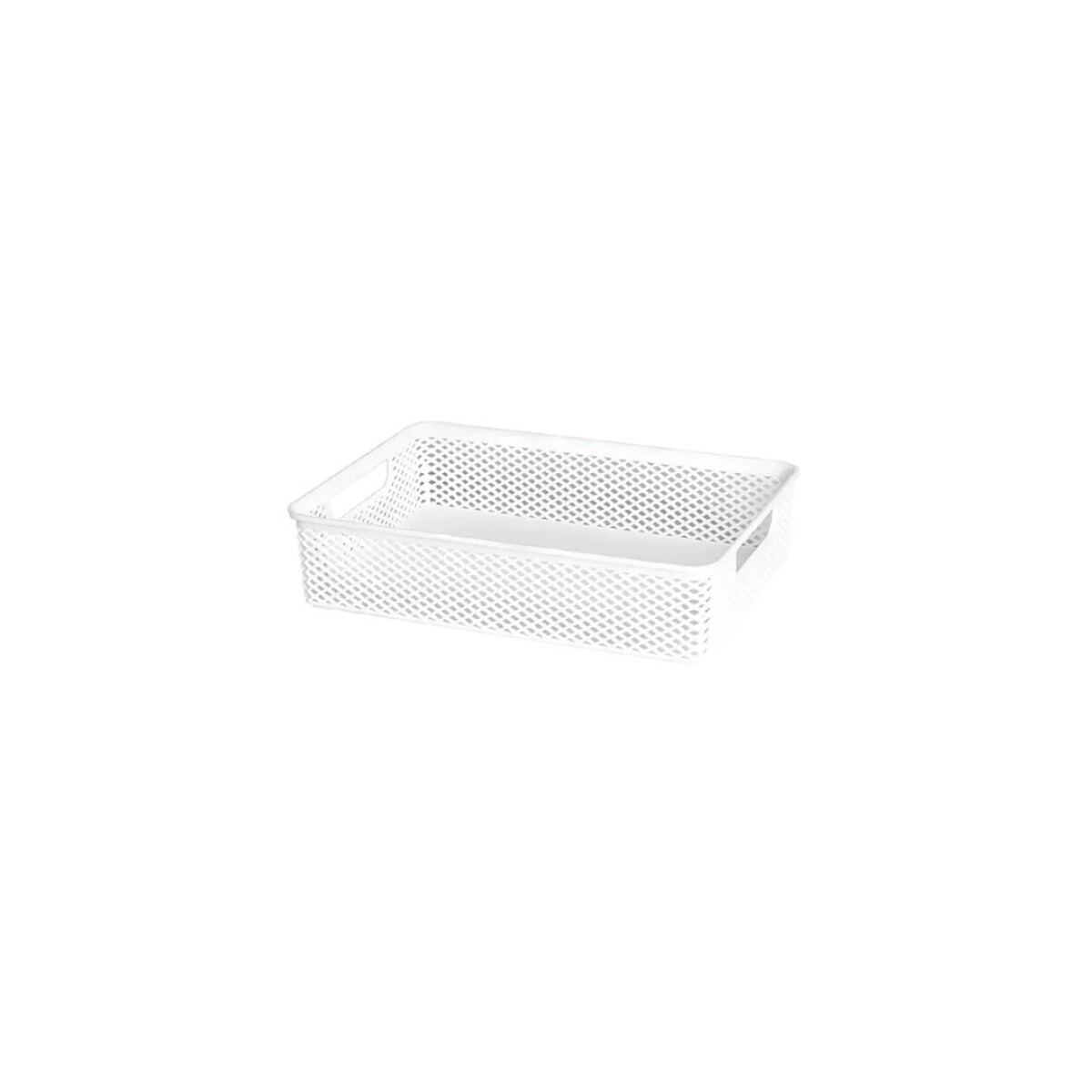 CANASTO ORGANIZADOR 23X16X6CM - BLANCO 