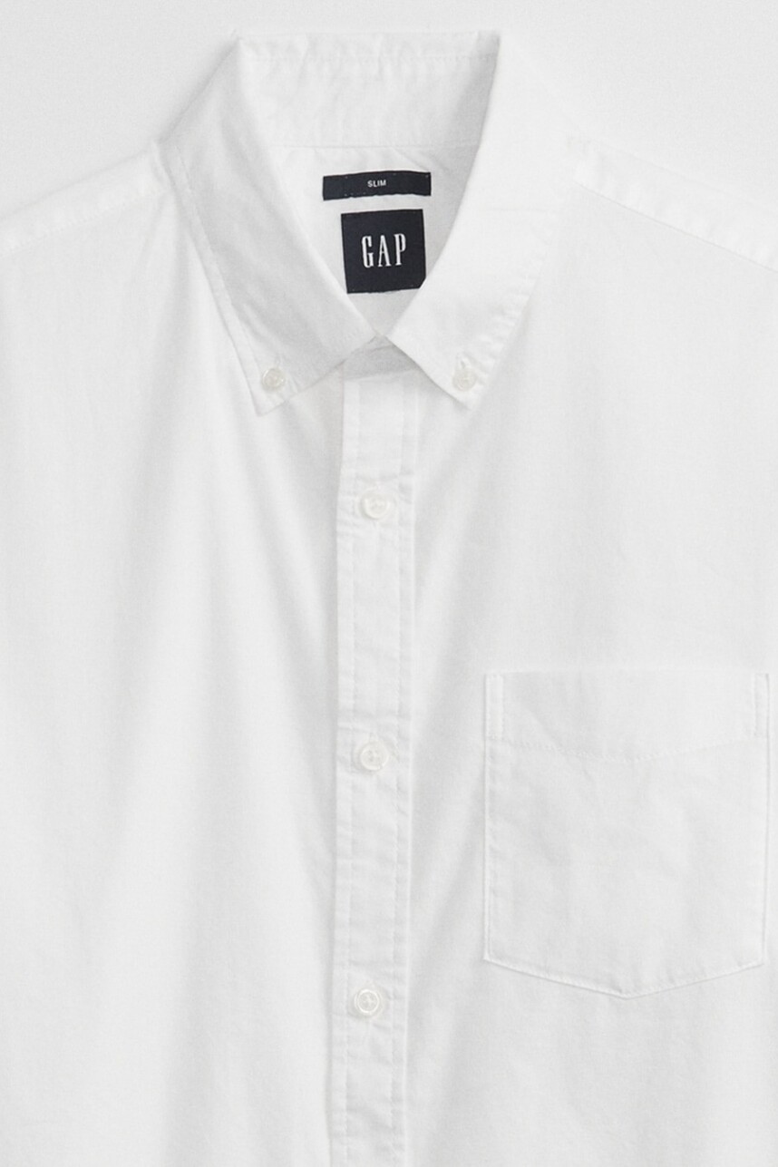 Camisa Slim Poplin Hombre White 2