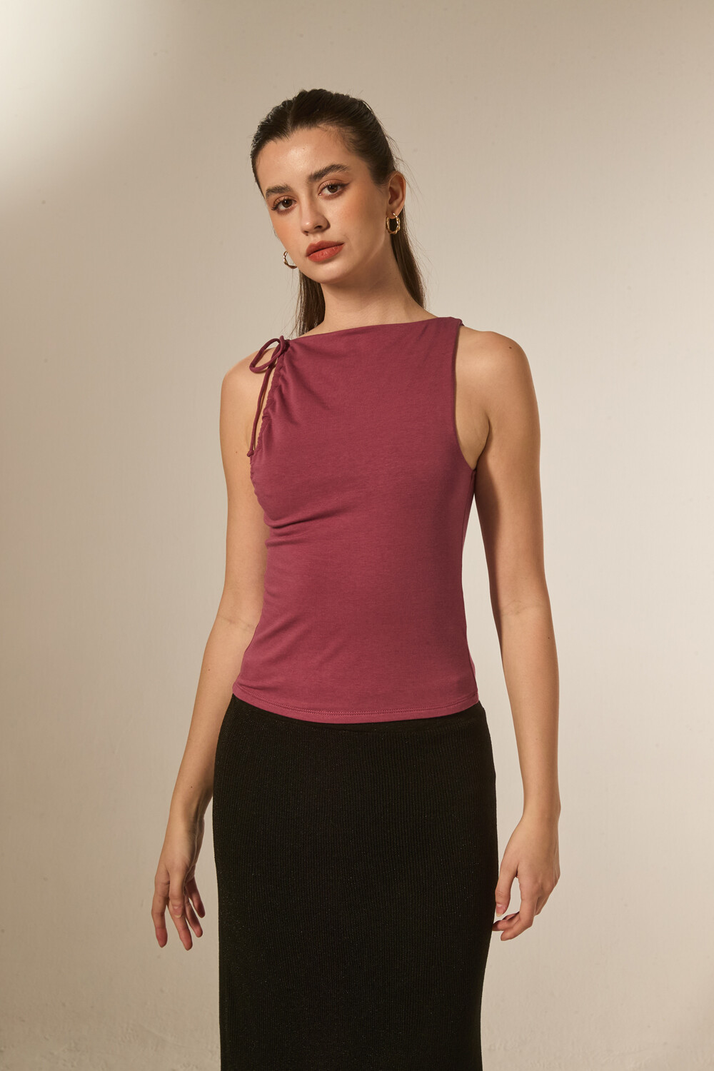 Tops Ysaurel Rosa Oscuro