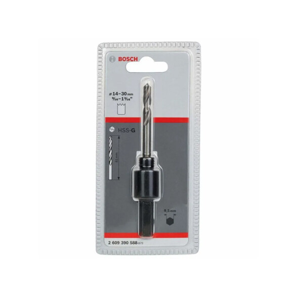 Mandril p/sierras copa bimetálica Ø14-30mm Bosch BS8070