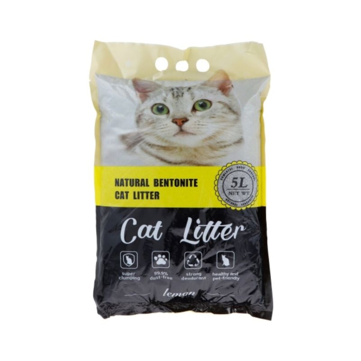 Cat Litter Limon x 5 lts aglomerante (4 Kgs) - Cat Litter Limon X 5 Lts Aglomerante (4 Kgs) 