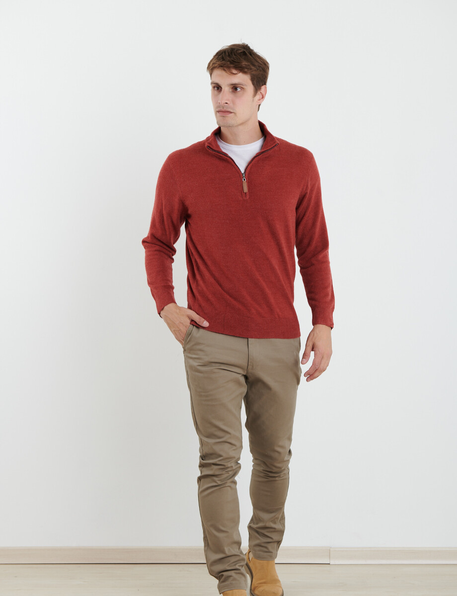 470415 REMERA HARRINGTON LABEL Naraja Melange