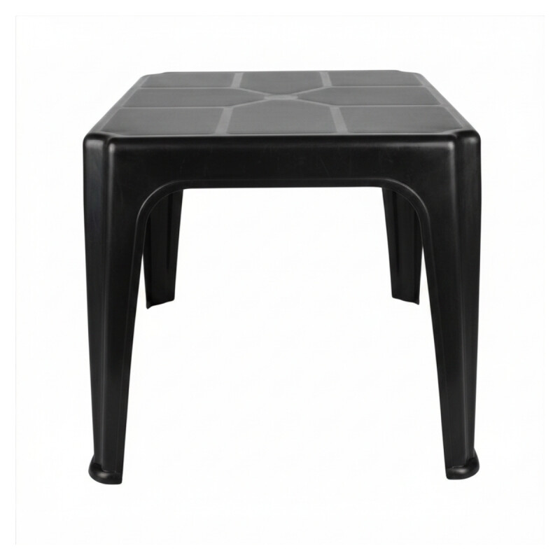 Mesa auxiliar cuadrada de jardín NEGRO